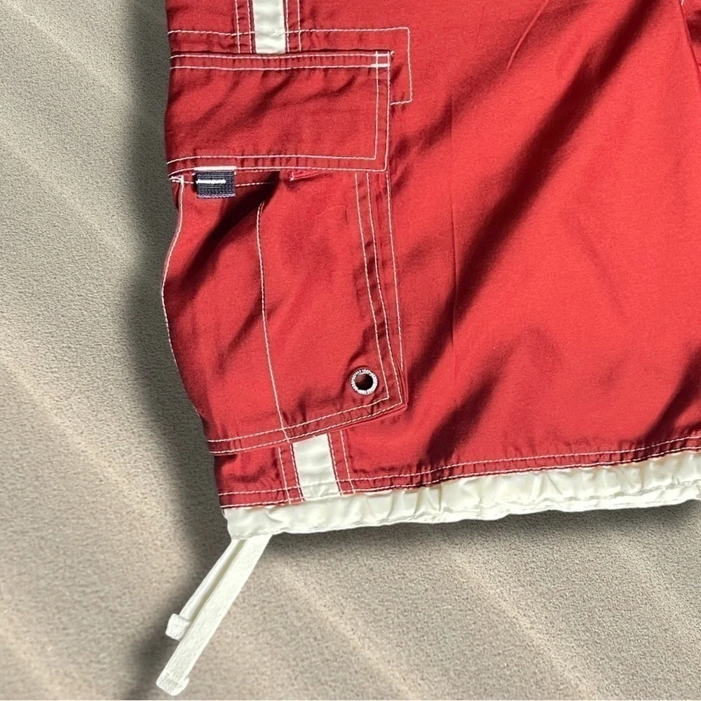 Aeropostale Men’s Cargo Swim Trunks / Shorts Burgundy Red Size Small